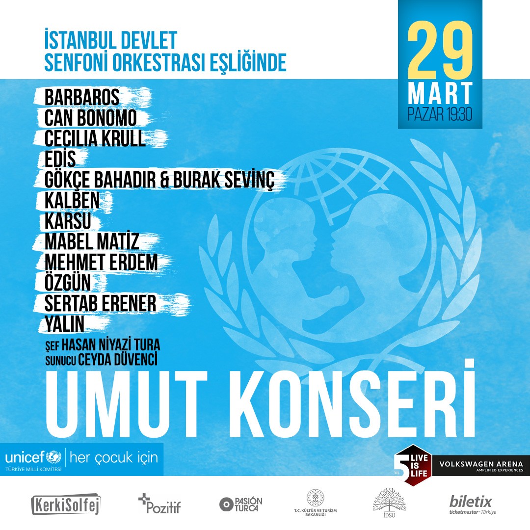 unicef umut konseri ile ilgili görsel sonucu